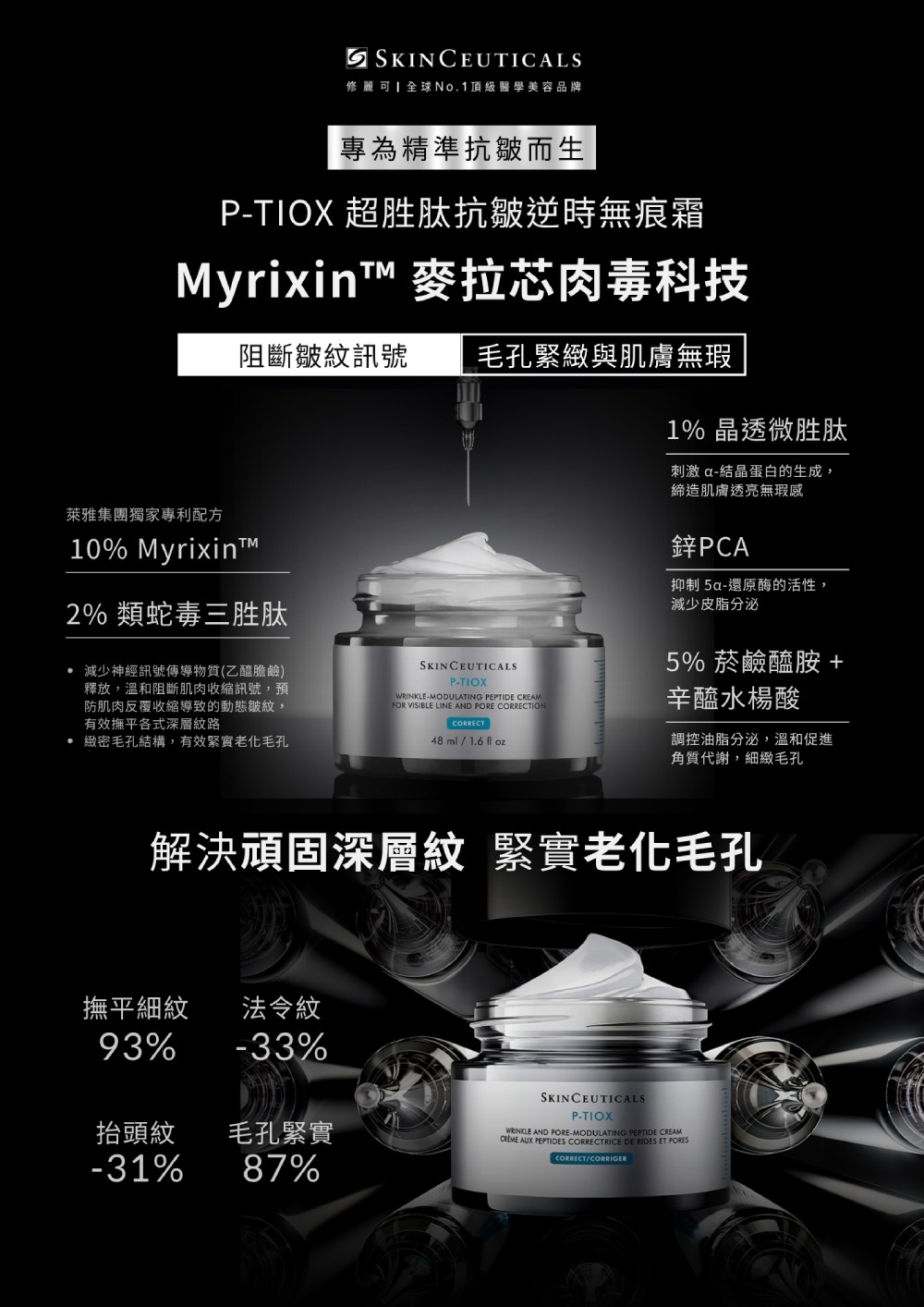 修麗可 P-TIOX超胜肽抗皺逆時無痕霜